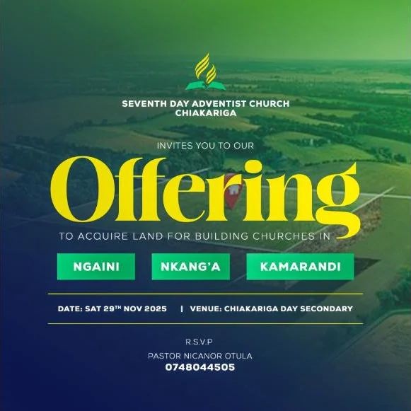 Chiakariga SDA — Land Offering