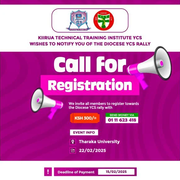 Kiirua TTI YCS — Call for Registration
