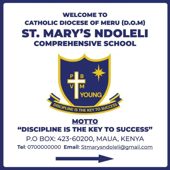 St Mary's Ndoleli — Welcome Banner