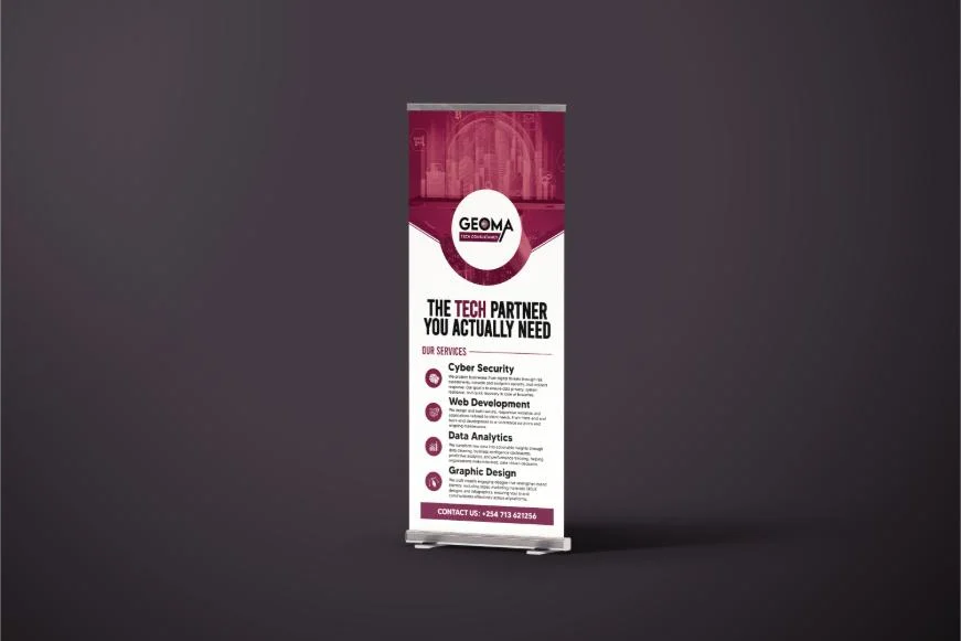 GEOMA — Roll-up Banner Mockup