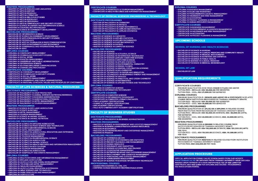 Tharaka University — Brochure (Inner)