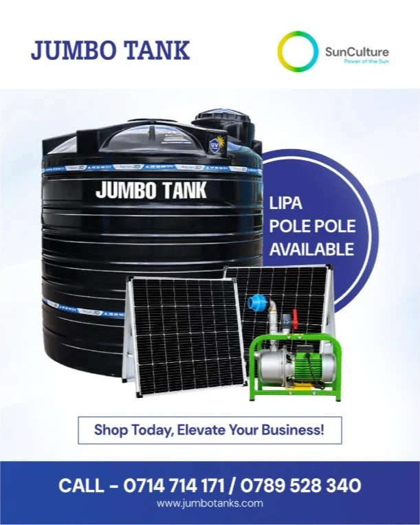 Jumbo Tank x SunCulture — Lipa Pole Pole Offer