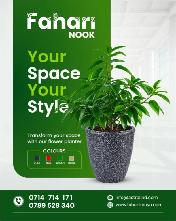Fahari Nook — Flower Planter Advert