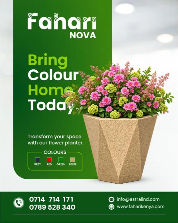 Fahari Nova — Flower Planter Advert